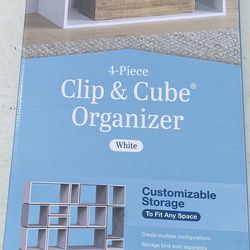 4 Piece Clip & Cube Organizer