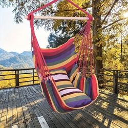  Hammock Chair Set With 2 Pillows