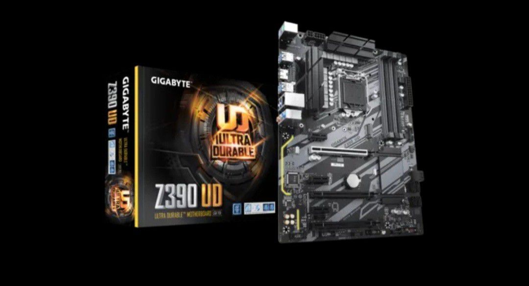 GIGABYTE Z390 UD (LGA 1151 (300 Series) Intel Z390 SATA 6Gb/s ATX Intel Motherboard for Cryptocurrency Mining with above 4G Decoding, 6 x PCIe Slots)