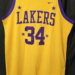 Los Angeles Lakers Men’s NBA Nike Shaq O'NEAL #34 JERSEY Vintage Size L