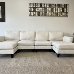 Modular White Sectional $250