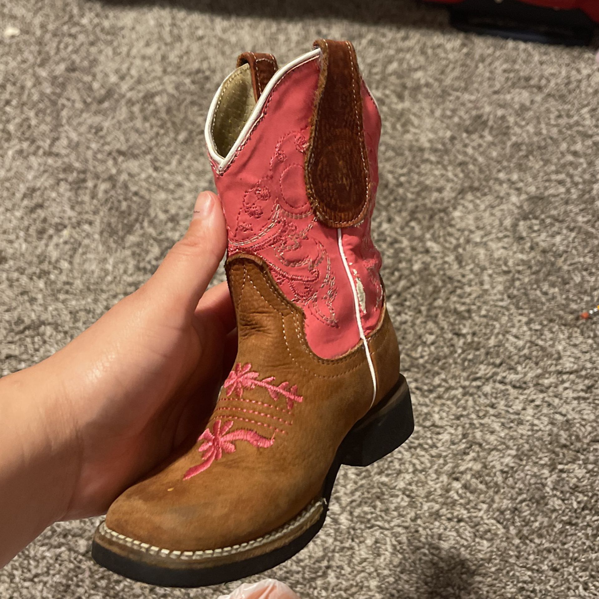 Pink Western Boots 