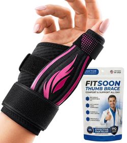 new Thumb Support Brace | Upgraded Thumb Spica Splint Stabilizer Pain Relief Night Support for De Quervain’ s Tenosynovitis Trigger Finger Arthritis S