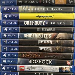 PS4 Games $20 EACH FIRM ON PRICE 