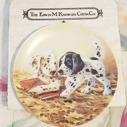 Collectible plate - Edwin Knowles-Puppy Tails