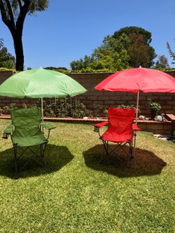 Camping Beach Chair with Umbrella