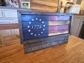Custom Patriotic key rack