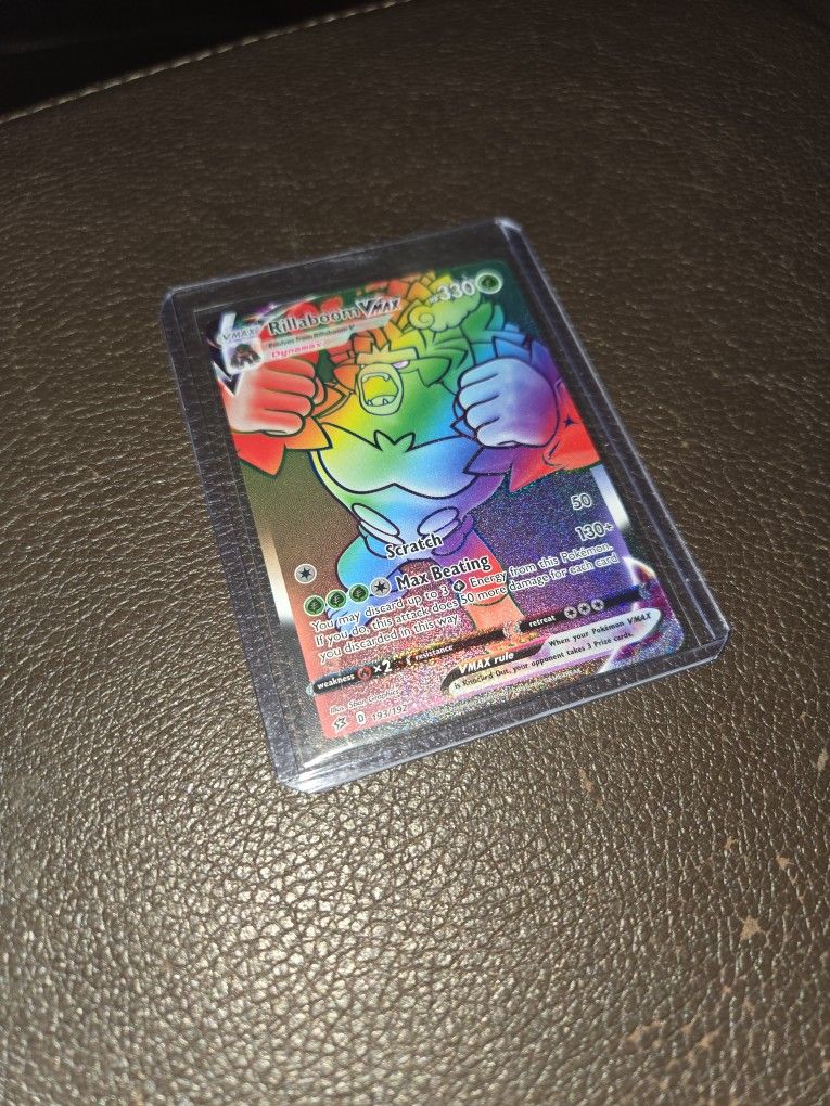 Pokemon Rillaboom VMAX Secret Rare - Rebel Clash