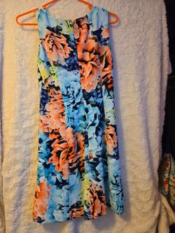 Worthington, floral textured summer dress.