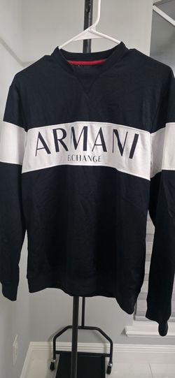 Armani Exchange Block Stripe Long Sleeve Sweatshirt Sz M