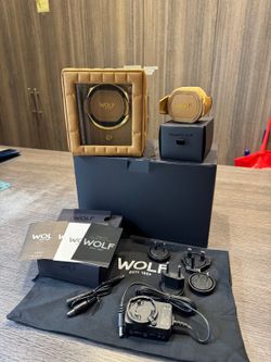 WOLF Lauren Single Watch Winder with Cover in Caramel Color, 342107