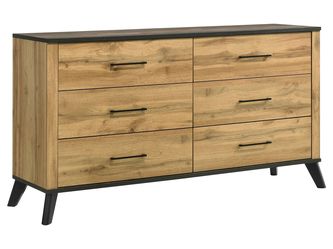 Kaywood Weathered Brown / Natural Pine Dresser