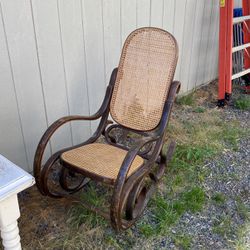 Bentwood Cane Rocking Chair