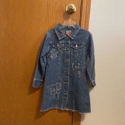 PYT Girl Dress 5/6 Blue Jean 