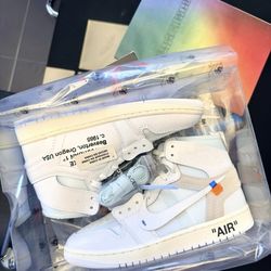 Jordan 1 off white Alaska size 8.5