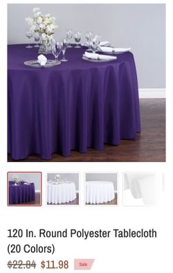 Purple Tablecloths
