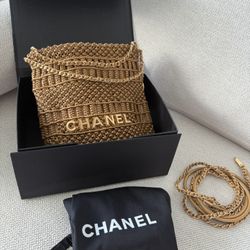Chanel 22 Gold Bag - Italy Factory 
