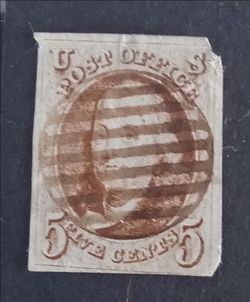 Scott #1 US 1847 original stamp