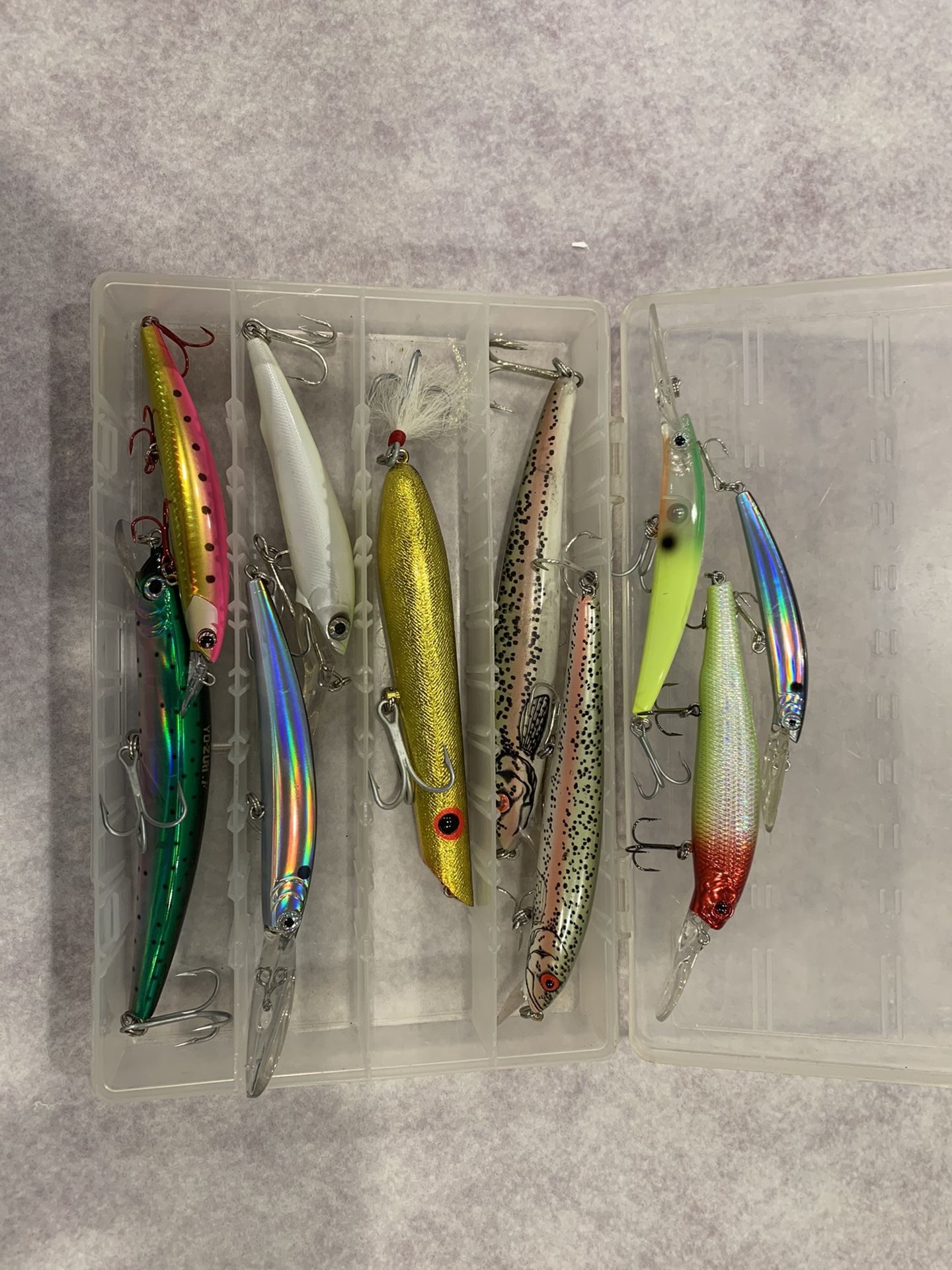 Lot of 10 large fishing lures fore fresh or saltwater.