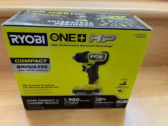 Brand New Sealed RYOBI ONE+ HP 18V Brushless Compact Impact Driver Kit