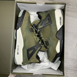 Jordan 4 "Craft Olive" Size 9 In Men
