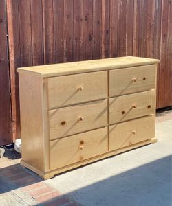 Handcrafted solid wood dresser