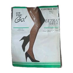 On The Go! Hosiery Ultra Sheer Sheer Toe Control Top Panty H