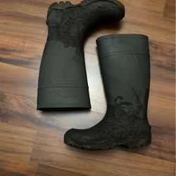 18” Rain Boots Rubber Grey