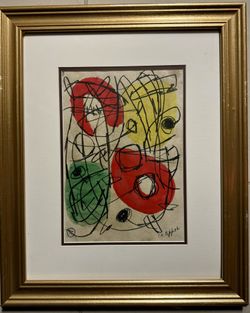 Karel Appel Drawing Antique Painting Drawing Picasso Dali Matisse Era Hand Drawn