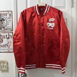 Hija de tu Madre Red Satin Bomber Jacket XL Unisex 