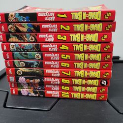 Dragon Ball Manga Set 1-10 FIRM PRICE NO DELIVERY SHIPPING AVAILABLE