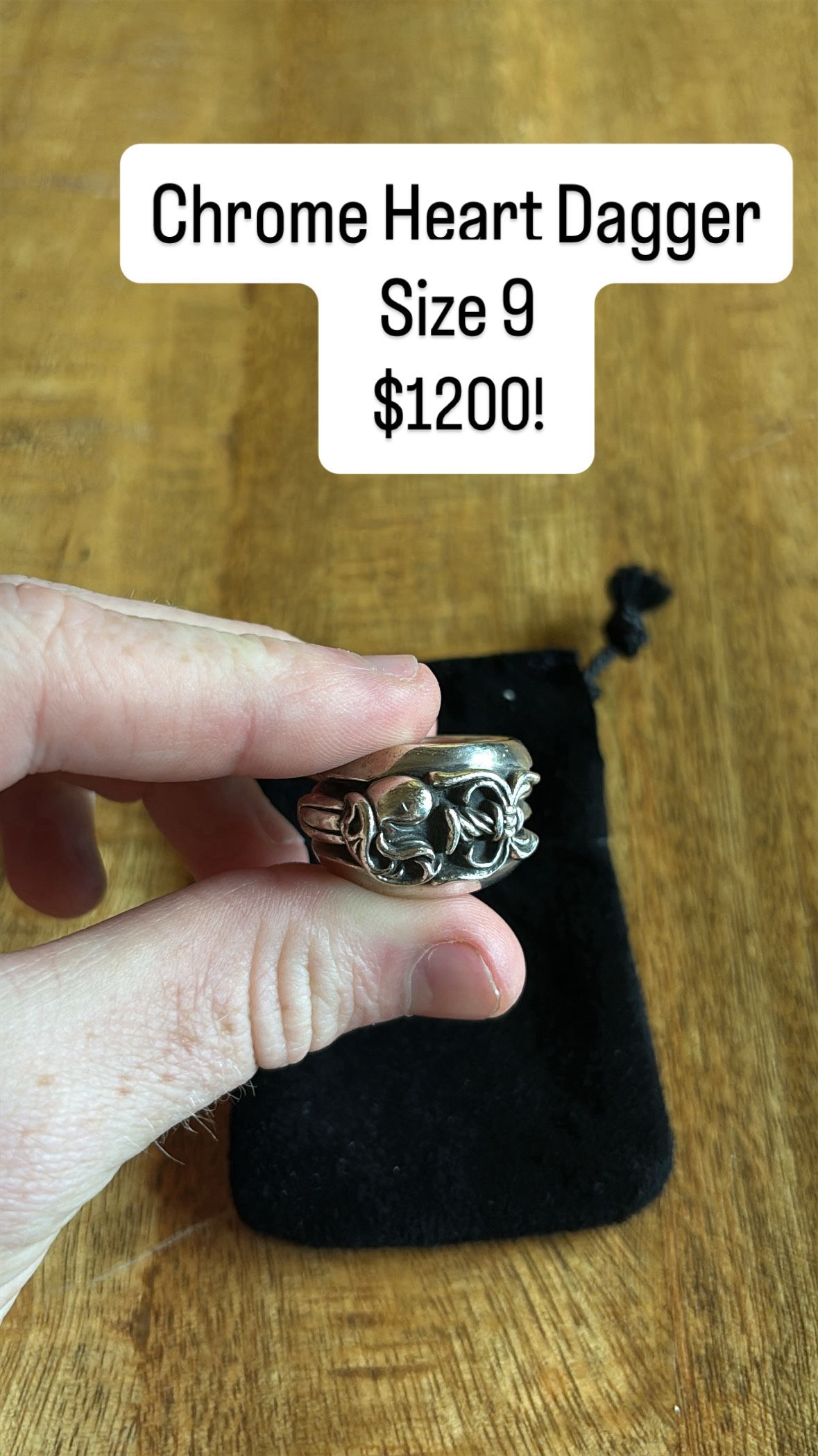 Chrome Hearts Heart Ring