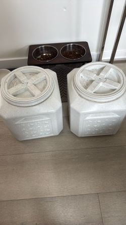 Dog food containers