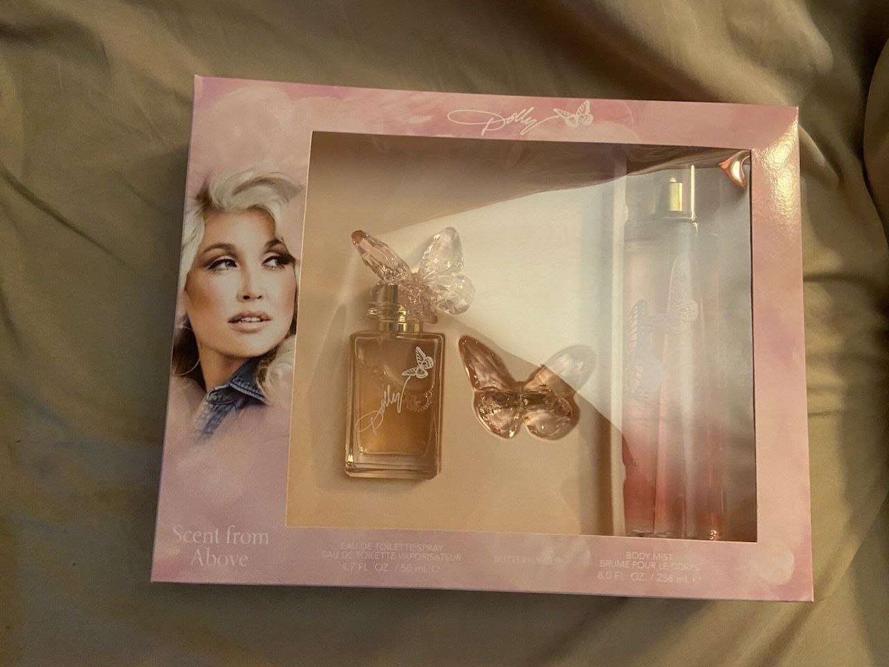 New! Dolly Parton body spray and perfume set