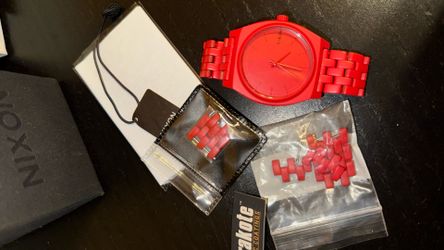 Nixon Time Teller All Red Watch 