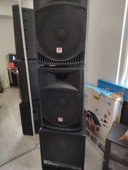 Dj Rockville Speaker And Subwoofer 15" Inch Very Good Consitions 