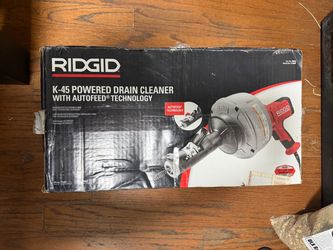 Ridgid K-45 Powered Drain Cleaner with AUTOFEED Technology