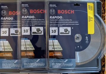 BOSCH Rapido 10" Premium Diamond Blade for Glass Tile. I Have (3) Total.