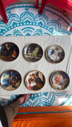Norman Rockwell plates