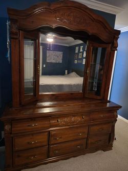 Dresser and mirror