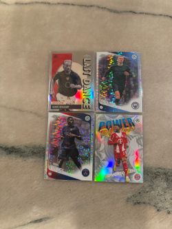 Soccer trading sports cards. Haaland and more