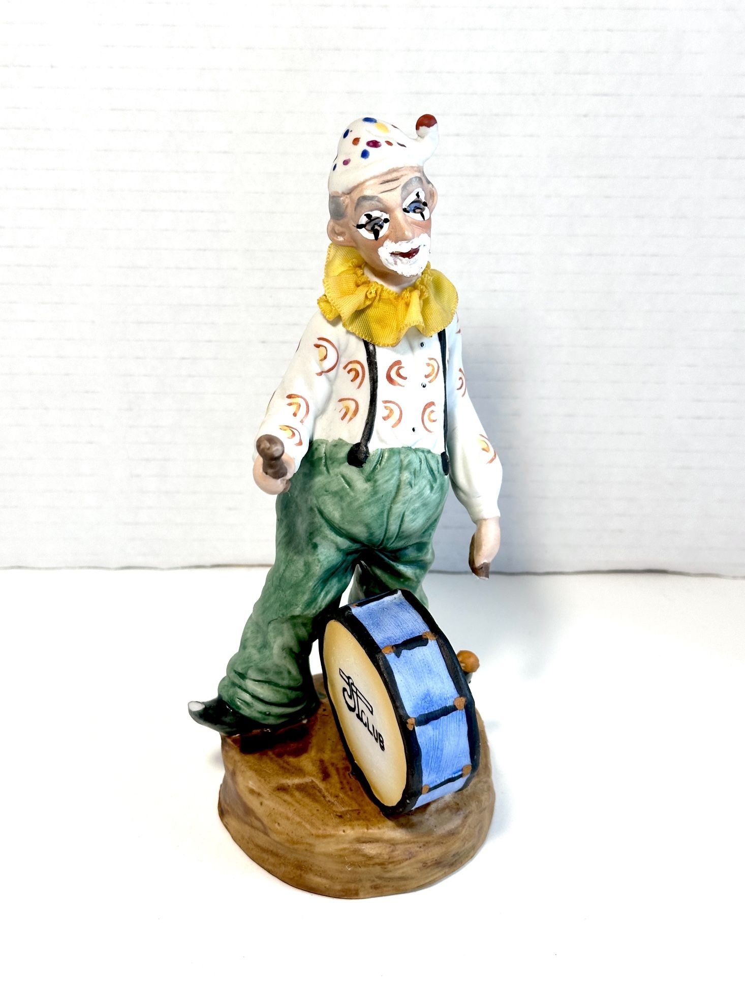 Vintage Ardco “JT Club” Clown Drummer Porcelain Figurine