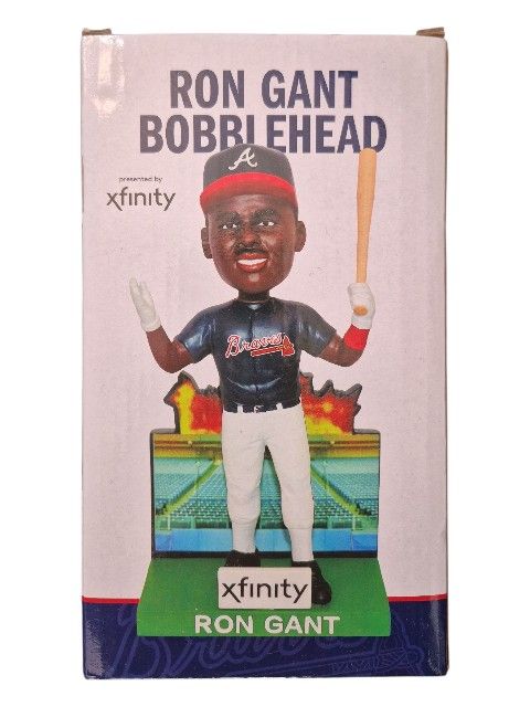 Factory-Sealed 2002 Xfinity Ron Gant Braves Bobblehead in Unopened Box – Mint Condition