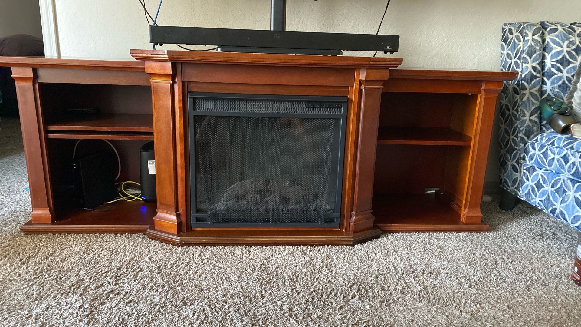 Entertainment Center With Fireplace Heater