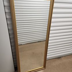 Gold Tone Mirror 25x60