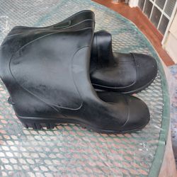 2 Pairs Of Black Rubber Boots