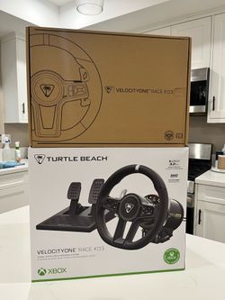 Xbox Series S/X & PC Turtle Beach Velocity One Race KD3 Direct Drive Force FeedBack Racing Sim System Wheel & Pedals
