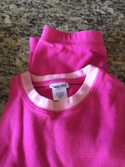 Two Pink Girls Turtleneck & Pink Fleece Jacket Size L (10/12)