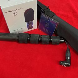 Boompole Carbon Fiber 9’ Internal Coiled Cable  And Tasc300 Shotgun Mic