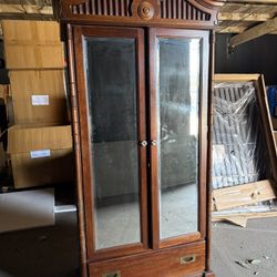 Vintage Style Armoire - Power Cord Inside 